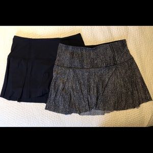 2 Lululemon Lost In Pace size 8 skirt.